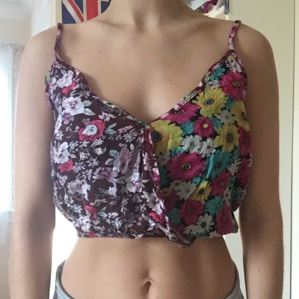 Flowery spaghetti strap top!